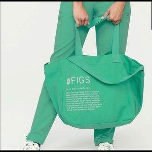 FIGS Surgical Green Canvas Tote